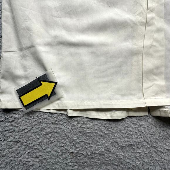 Vintage Christian Dior Short Sleeve Button Up Shirt Mens Large Yellow Pockets - Picture 9 of 12